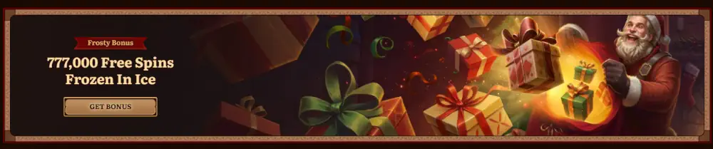 Wild Robin Frosty Bonus vakantie promotie met 777.000 gratis spins